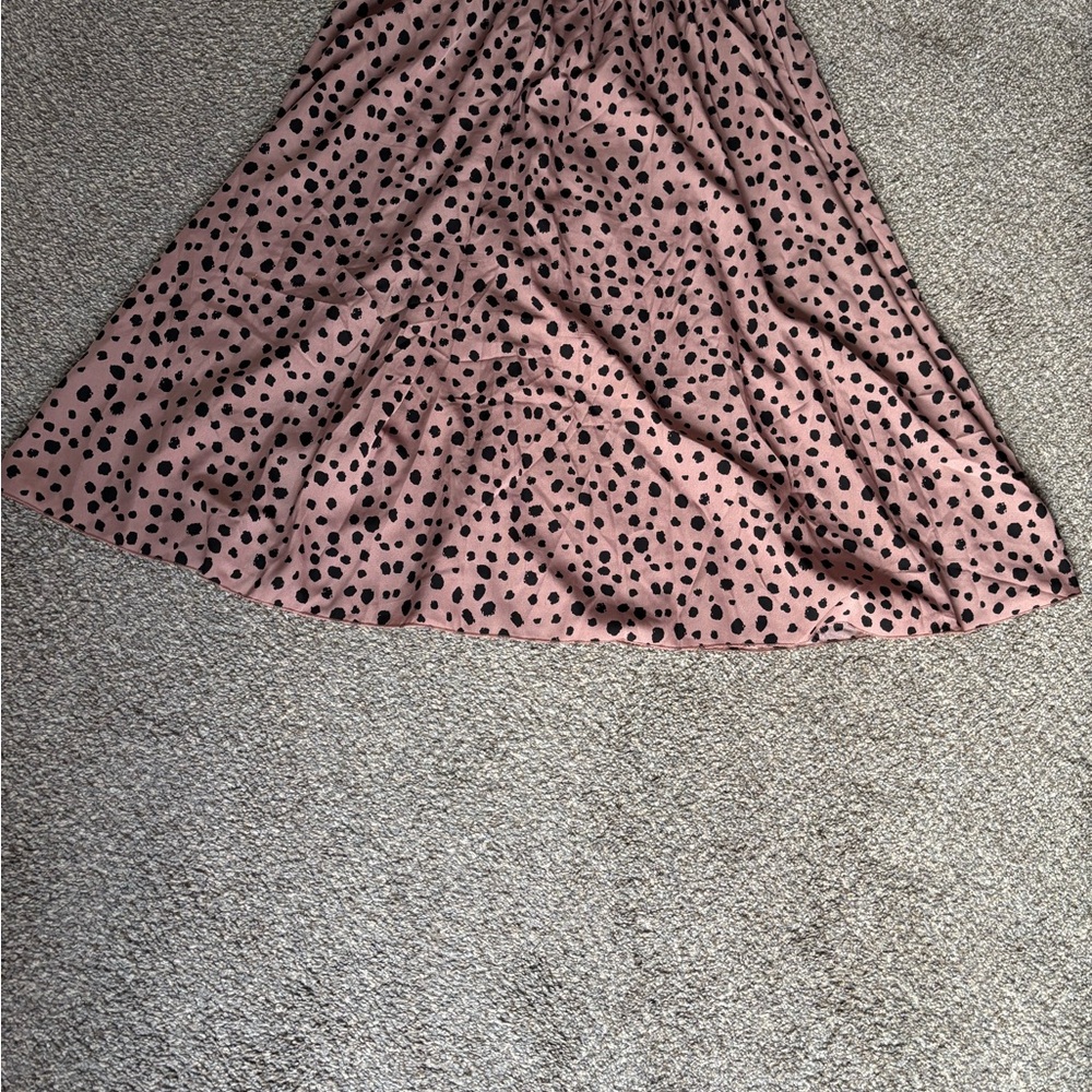 Polka Dot Pink Skirt